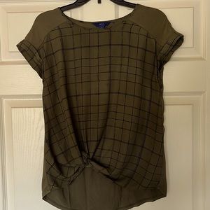 Blouse size S - olive green - great condition